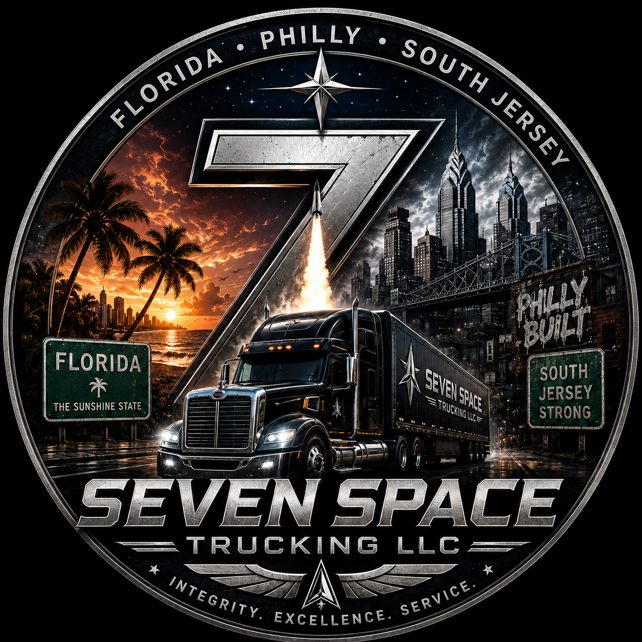 Seven Space Trucking LLC emblem